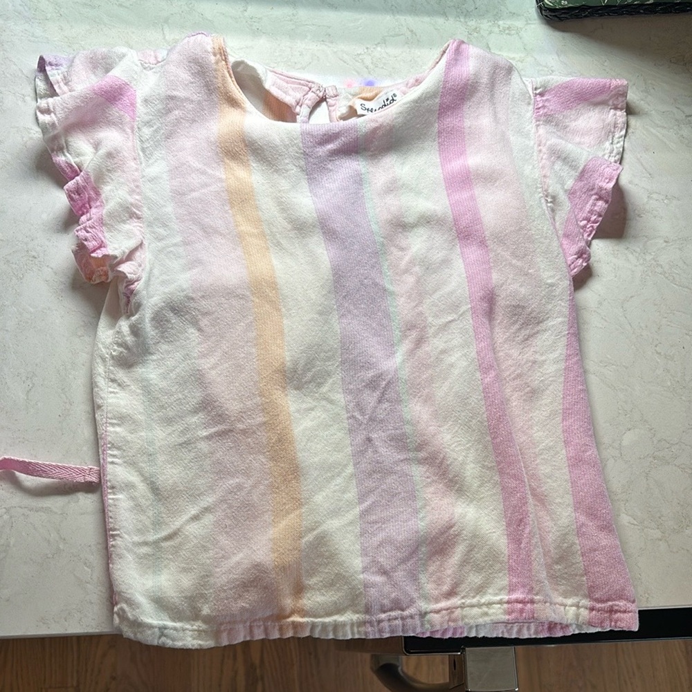 Splendid Pastel Striped Kids Two Piece Set